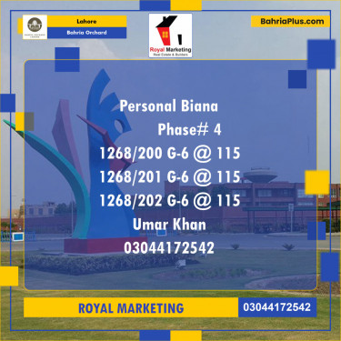 Residential Plot for Sale in Bahria Orchard, Lahore - (BP-125142)