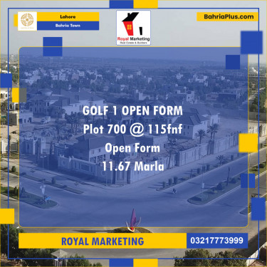 Residential Plot for Sale in Bahria Town, Lahore - (BP-125164)