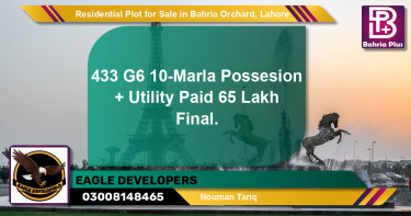 Residential Plot for Sale in Bahria Orchard, Lahore - (BP-125167)