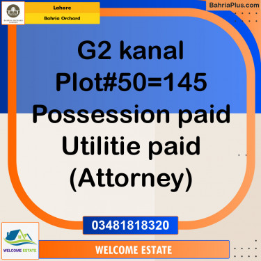 Residential Plot for Sale in Bahria Orchard, Lahore - (BP-125195)