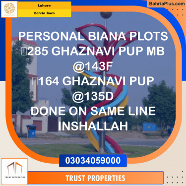 Residential Plot for Sale in Bahria Town, Lahore - (BP-125209)