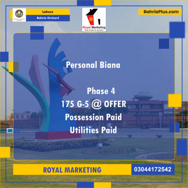 Residential Plot for Sale in Bahria Orchard, Lahore - (BP-125245)