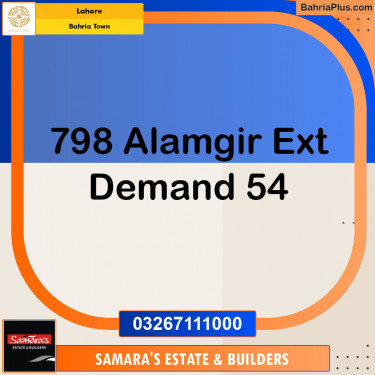Residential Plot for Sale in Bahria Town, Lahore - (BP-125330)