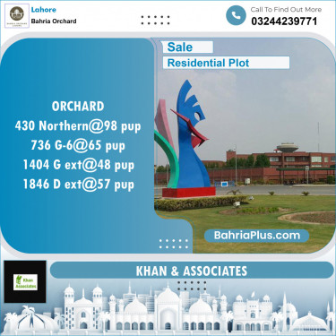 Residential Plot for Sale in Bahria Orchard, Lahore - (BP-125374)