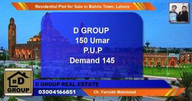 Residential Plot for Sale in Bahria Town, Lahore - (BP-125480)