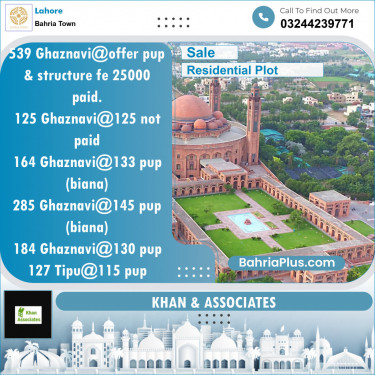 Residential Plot for Sale in Bahria Town, Lahore - (BP-125510)