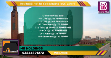 Residential Plot for Sale in Bahria Town, Lahore - (BP-125558)
