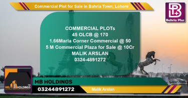 Commercial Plot for Sale in Bahria Town, Lahore - (BP-125560)