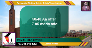 Residential Plot for Sale in Bahria Town, Lahore - (BP-125594)
