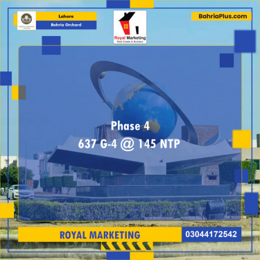 Residential Plot for Sale in Bahria Orchard, Lahore - (BP-125697)