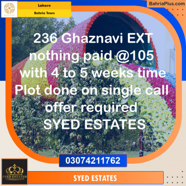 Residential Plot for Sale in Bahria Town, Lahore - (BP-125708)
