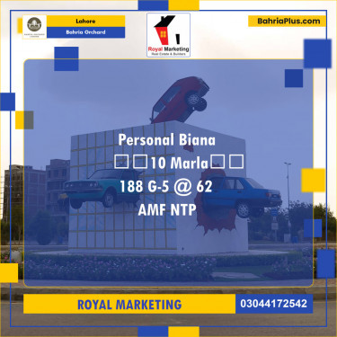 Residential Plot for Sale in Bahria Orchard, Lahore - (BP-125749)