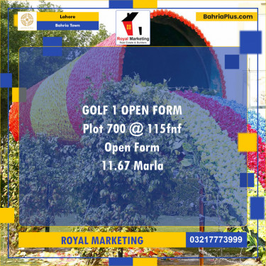 Residential Plot for Sale in Bahria Town, Lahore - (BP-125774)