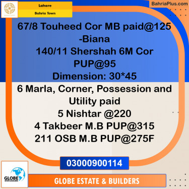 Residential Plot for Sale in Bahria Town, Lahore - (BP-125780)