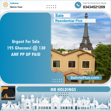 Residential Plot for Sale in Bahria Town, Lahore - (BP-125788)