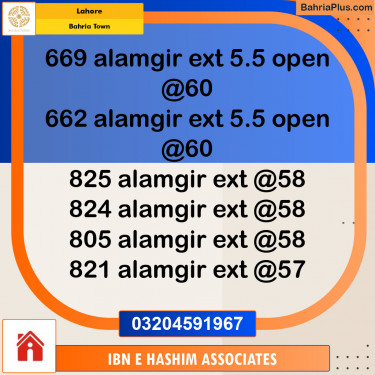 Residential Plot for Sale in Bahria Town, Lahore - (BP-125874)