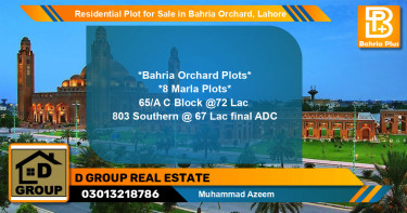 Residential Plot for Sale in Bahria Orchard, Lahore - (BP-125875)