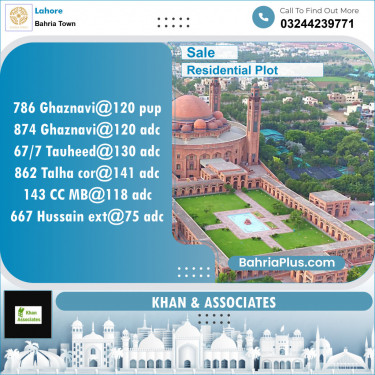 Residential Plot for Sale in Bahria Town, Lahore - (BP-125898)