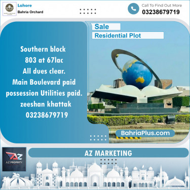 Residential Plot for Sale in Bahria Orchard, Lahore - (BP-125973)