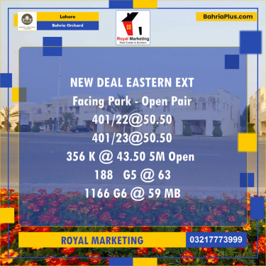 Residential Plot for Sale in Bahria Orchard, Lahore - (BP-126006)