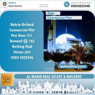 Commercial Plot for Sale in Bahria Orchard, Lahore - (BP-126013)