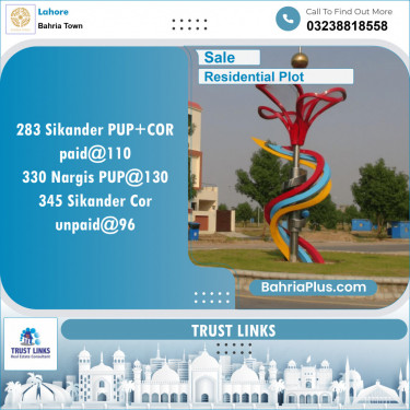 Residential Plot for Sale in Bahria Town, Lahore - (BP-126058)