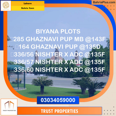 Residential Plot for Sale in Bahria Town, Lahore - (BP-126059)