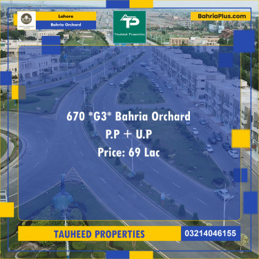 Residential Plot for Sale in Bahria Orchard, Lahore - (BP-126068)