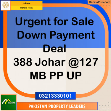 Residential Plot for Sale in Bahria Town, Lahore - (BP-126102)