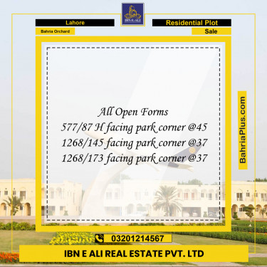 Residential Plot for Sale in Bahria Orchard, Lahore - (BP-126112)