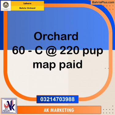 Commercial Plot for Sale in Bahria Orchard, Lahore - (BP-126234)