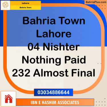 Residential Plot for Sale in Bahria Town, Lahore - (BP-126253)