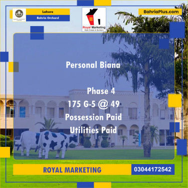 Residential Plot for Sale in Bahria Orchard, Lahore - (BP-126293)