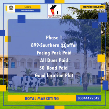 Residential Plot for Sale in Bahria Orchard, Lahore - (BP-126393)