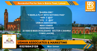 Residential Plot for Sale in Bahria Town, Lahore - (BP-126415)