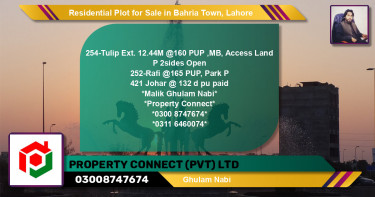 Residential Plot for Sale in Bahria Town, Lahore - (BP-126428)