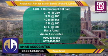 Residential Plot for Sale in Bahria Orchard, Lahore - (BP-126475)