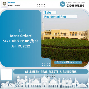 Residential Plot for Sale in Bahria Orchard, Lahore - (BP-126486)