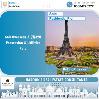 Residential Plot for Sale in Bahria Town, Lahore - (BP-126619)