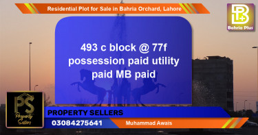 Residential Plot for Sale in Bahria Orchard, Lahore - (BP-126659)