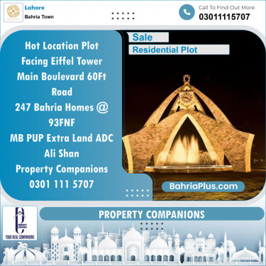 Residential Plot for Sale in Bahria Town, Lahore - (BP-126663)