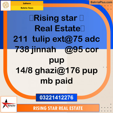 Residential Plot for Sale in Bahria Town, Lahore - (BP-126709)