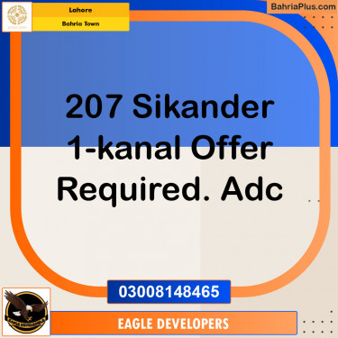 Residential Plot for Sale in Bahria Town, Lahore - (BP-126732)