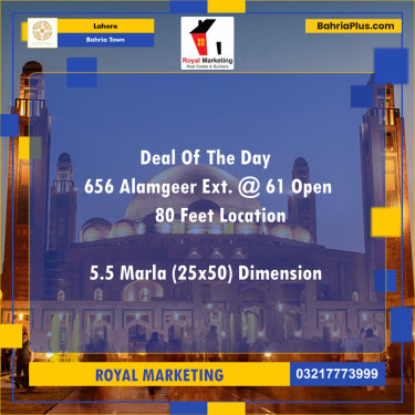 Residential Plot for Sale in Bahria Town, Lahore - (BP-126744)