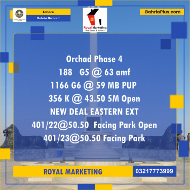 Residential Plot for Sale in Bahria Orchard, Lahore - (BP-126747)
