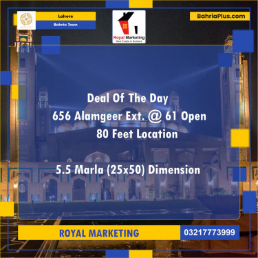 Residential Plot for Sale in Bahria Town, Lahore - (BP-126909)