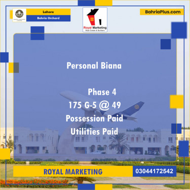 Residential Plot for Sale in Bahria Orchard, Lahore - (BP-126938)