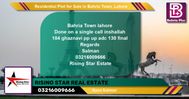 Residential Plot for Sale in Bahria Town, Lahore - (BP-127009)