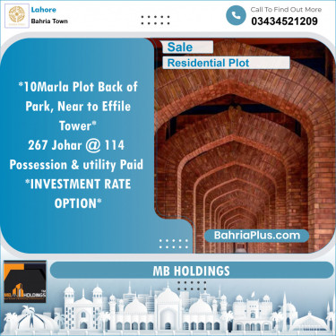 Residential Plot for Sale in Bahria Town, Lahore - (BP-127159)