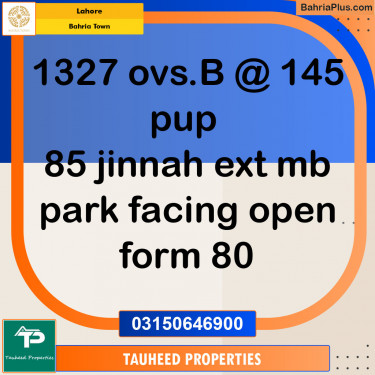 Residential Plot for Sale in Bahria Town, Lahore - (BP-127191)